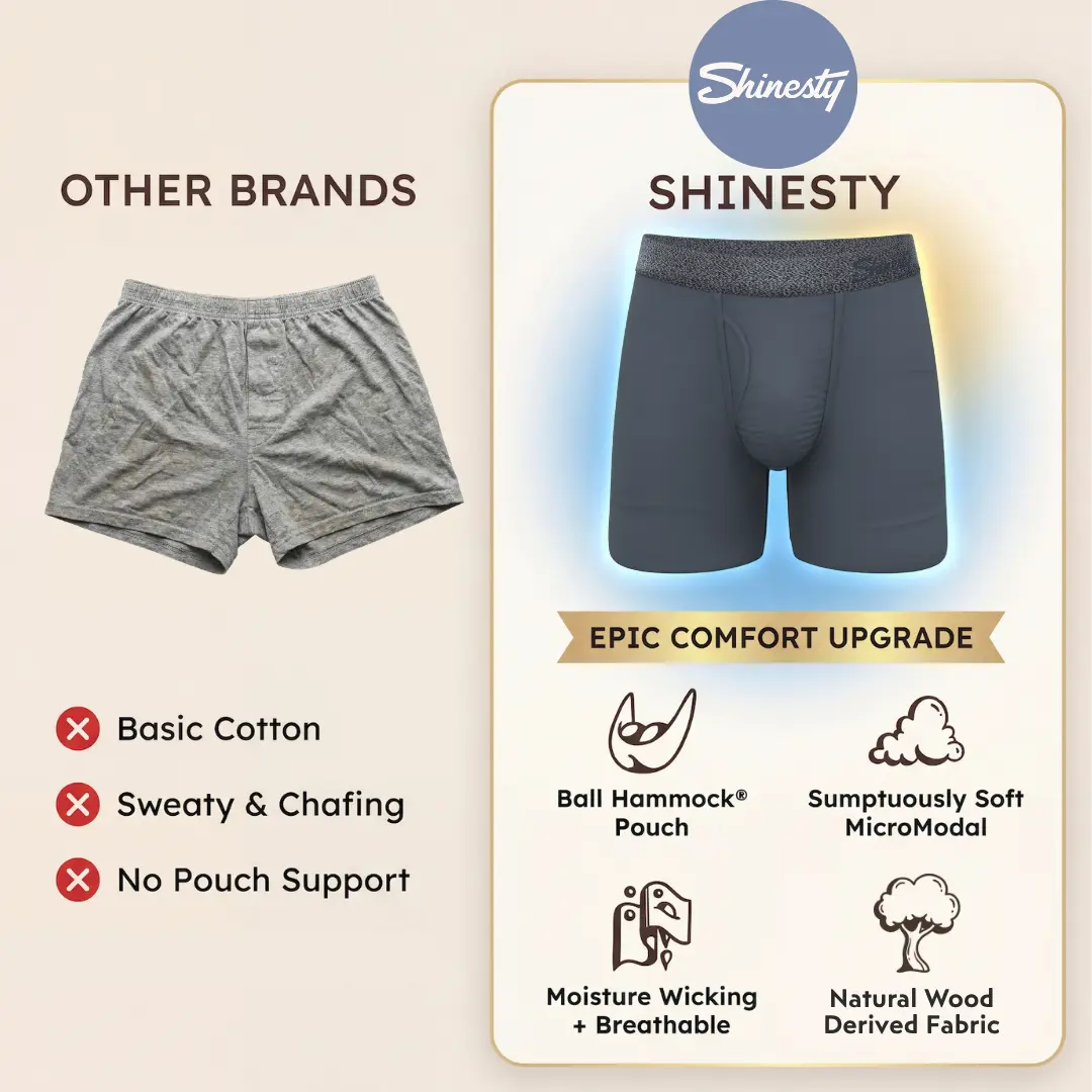 Mens Mystery Boxer Brief W/Fly 7-Pack - MicroModal Breathable Underwear