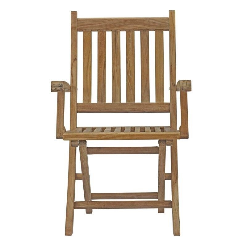 Sidney Rectangular 6 - Person 108.5'' Long Teak Dining Set