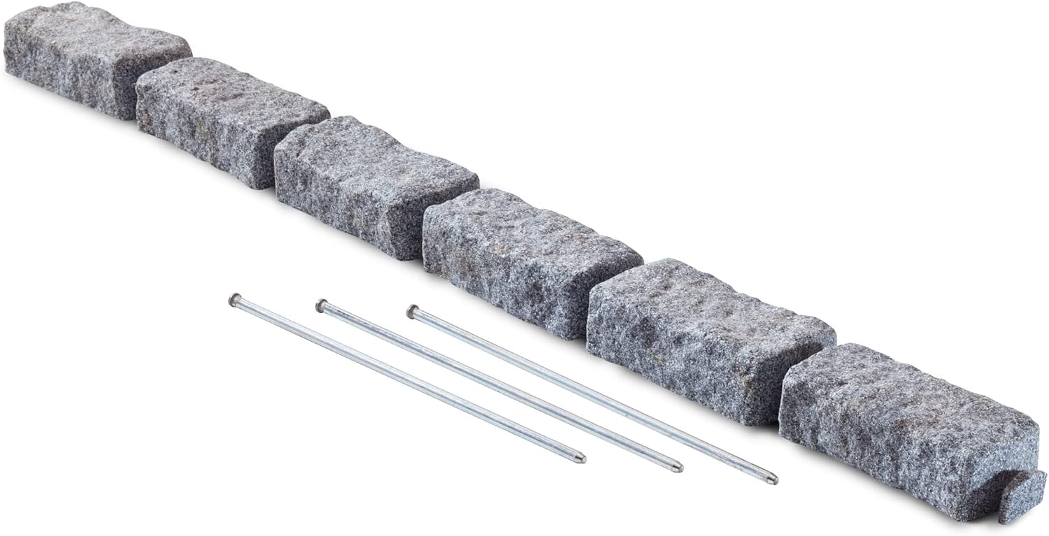 Landscape Edging | Garden Edging Border | Faux Stone Bricks for Lawn edging, Flower beds, Pathways & Yard Edging