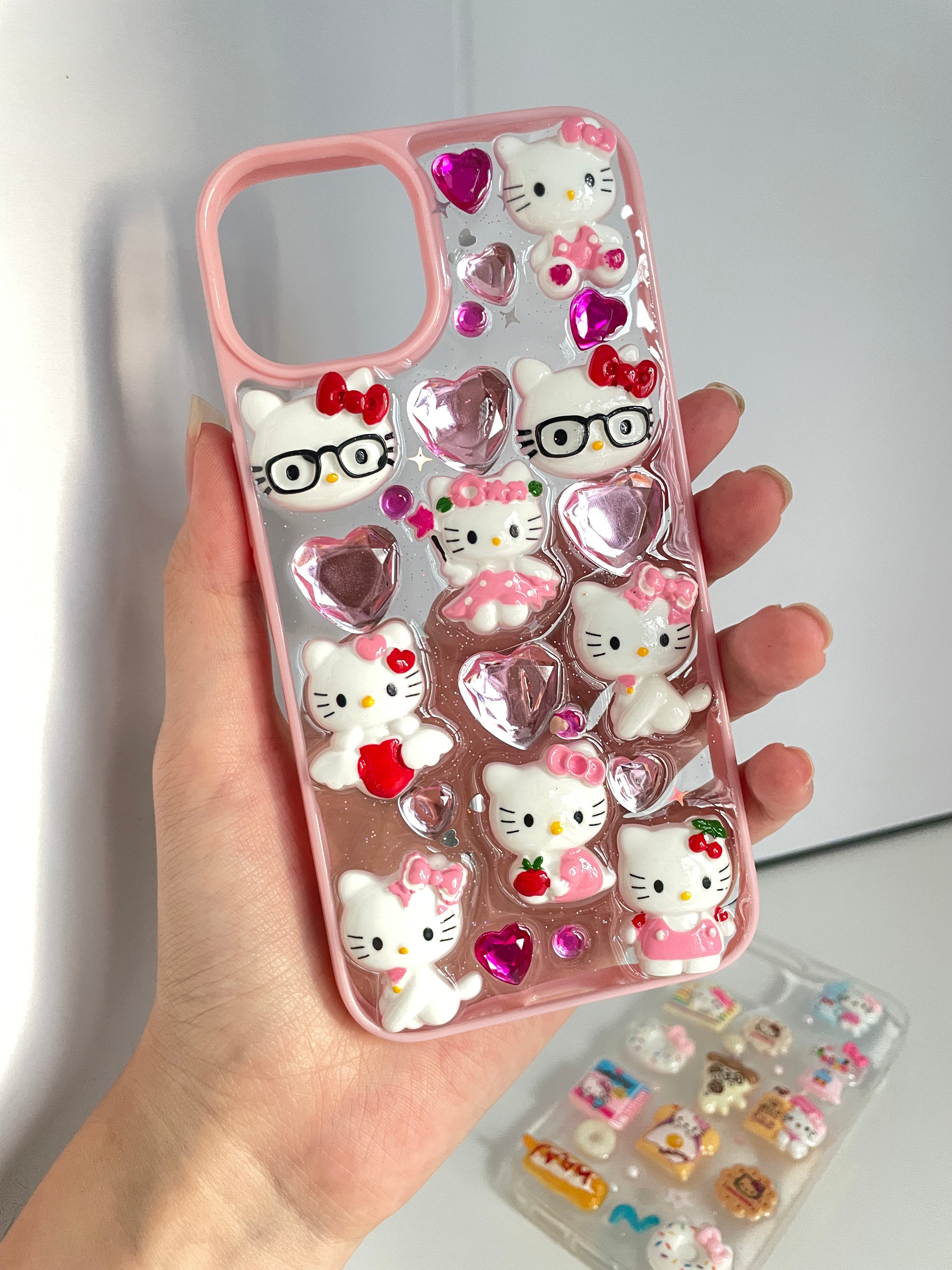 Hellokitty Stickers Soft Phone Case