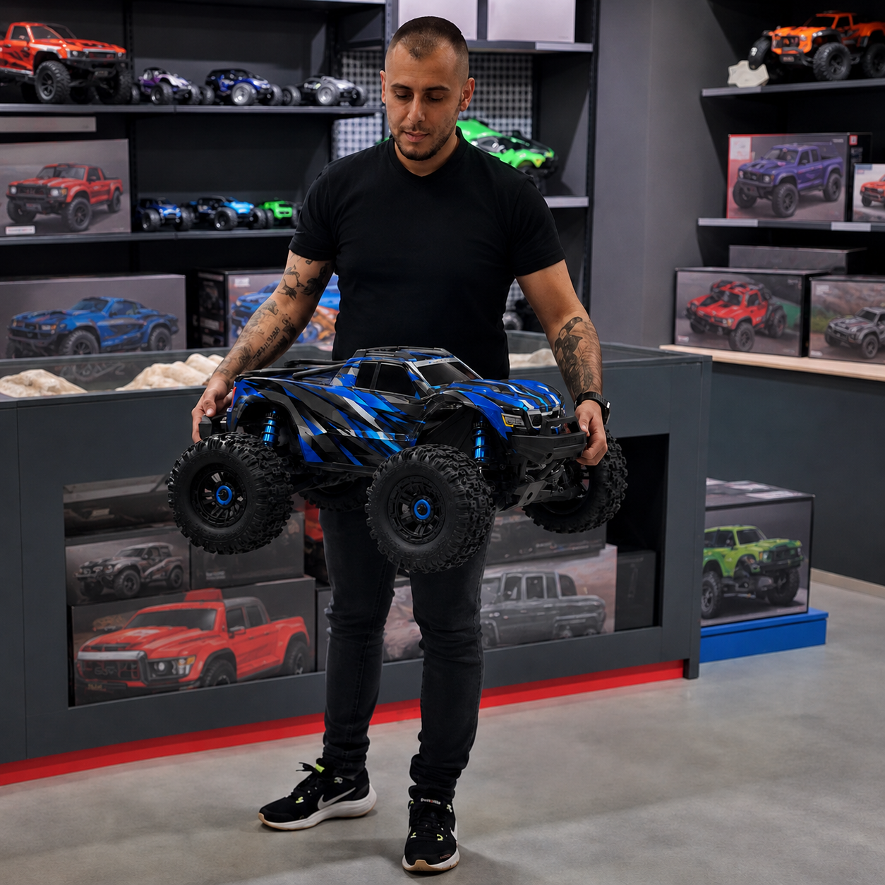 🔥Hot Sale🔥 High-Speed 4WD Brushless RC Monster Truck – 1/10 Scale Off-Road Racing Toy
