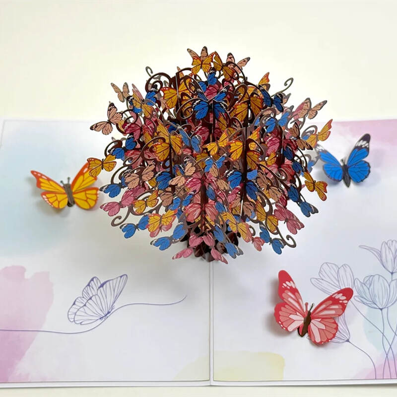3D Butterfly Tree Pop Up Card