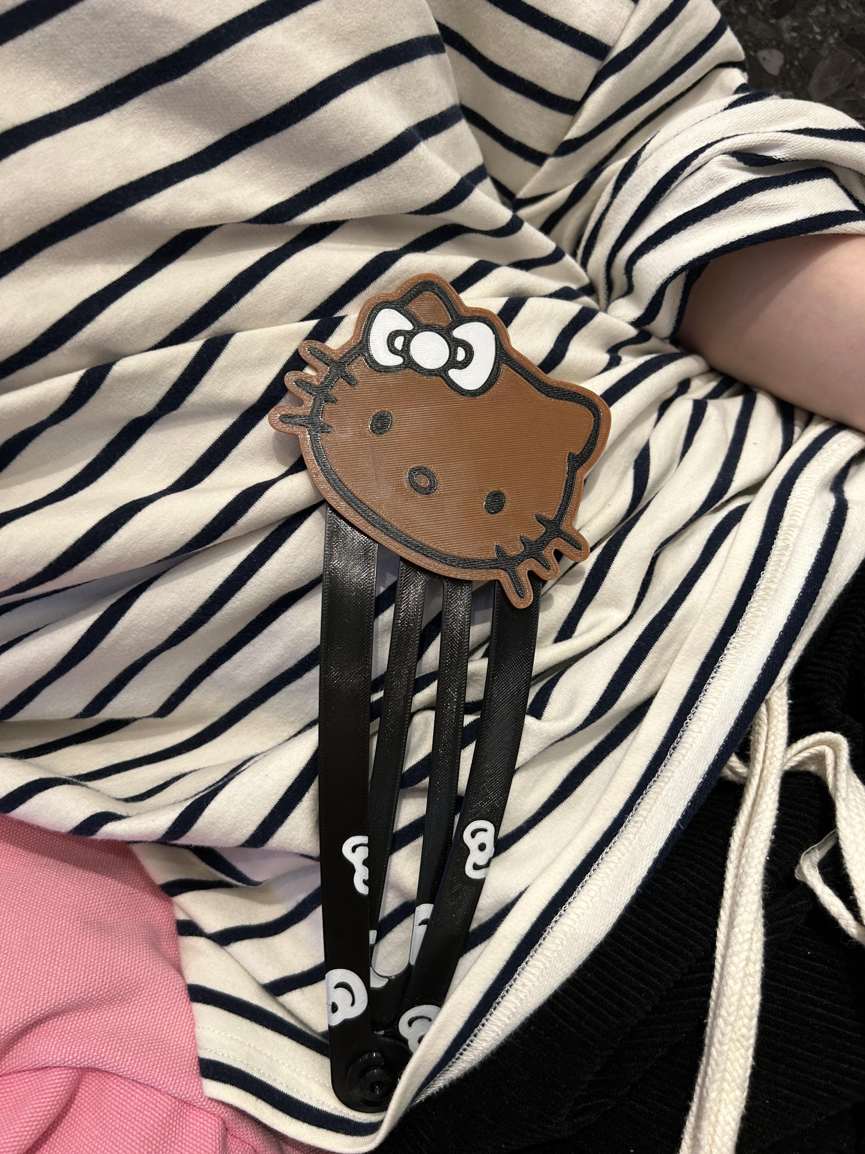 Hello Kitty Huge Cute Hair Clip Bag Charms