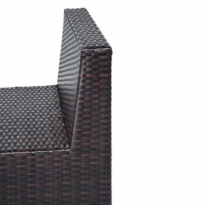 Fernando Wicker/Rattan 5 - Person Seating Group with Cushions