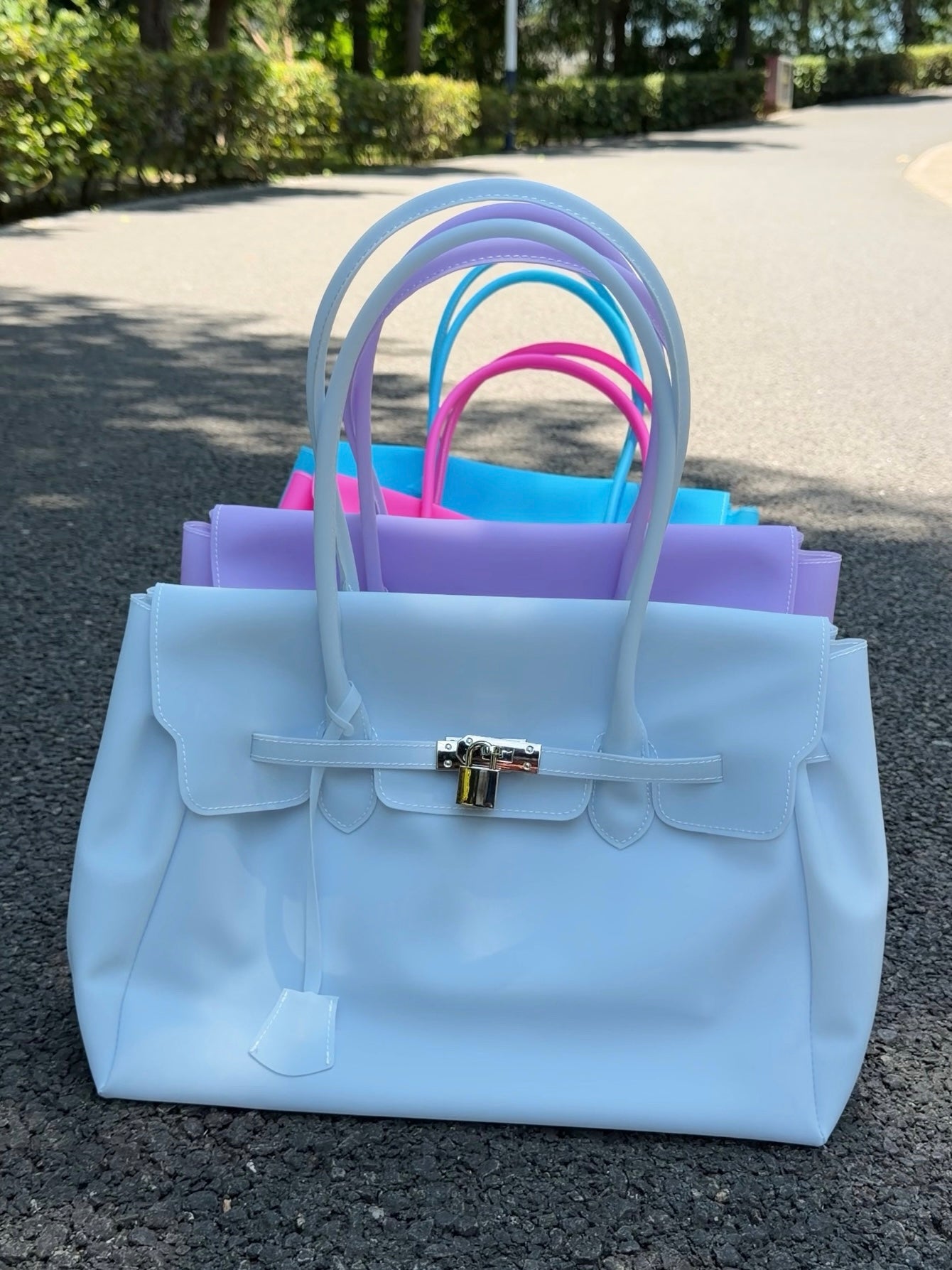 Girly Jelly Tote Shoulder Bag