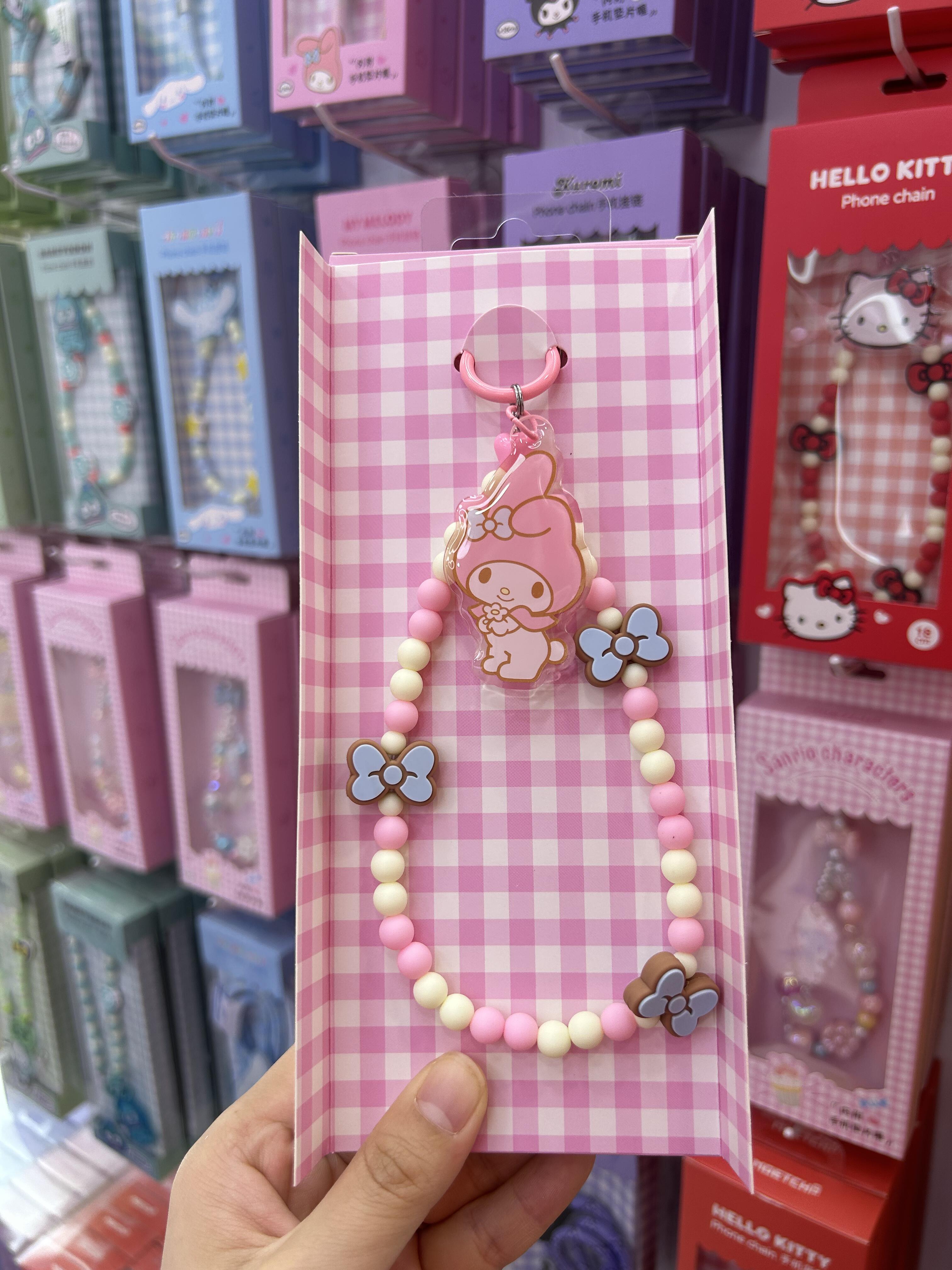 Sanrio Phone Charm Cell Phone Lanyard with Tether Tab Phone Chain Strap Hands-Free Wrist Strap