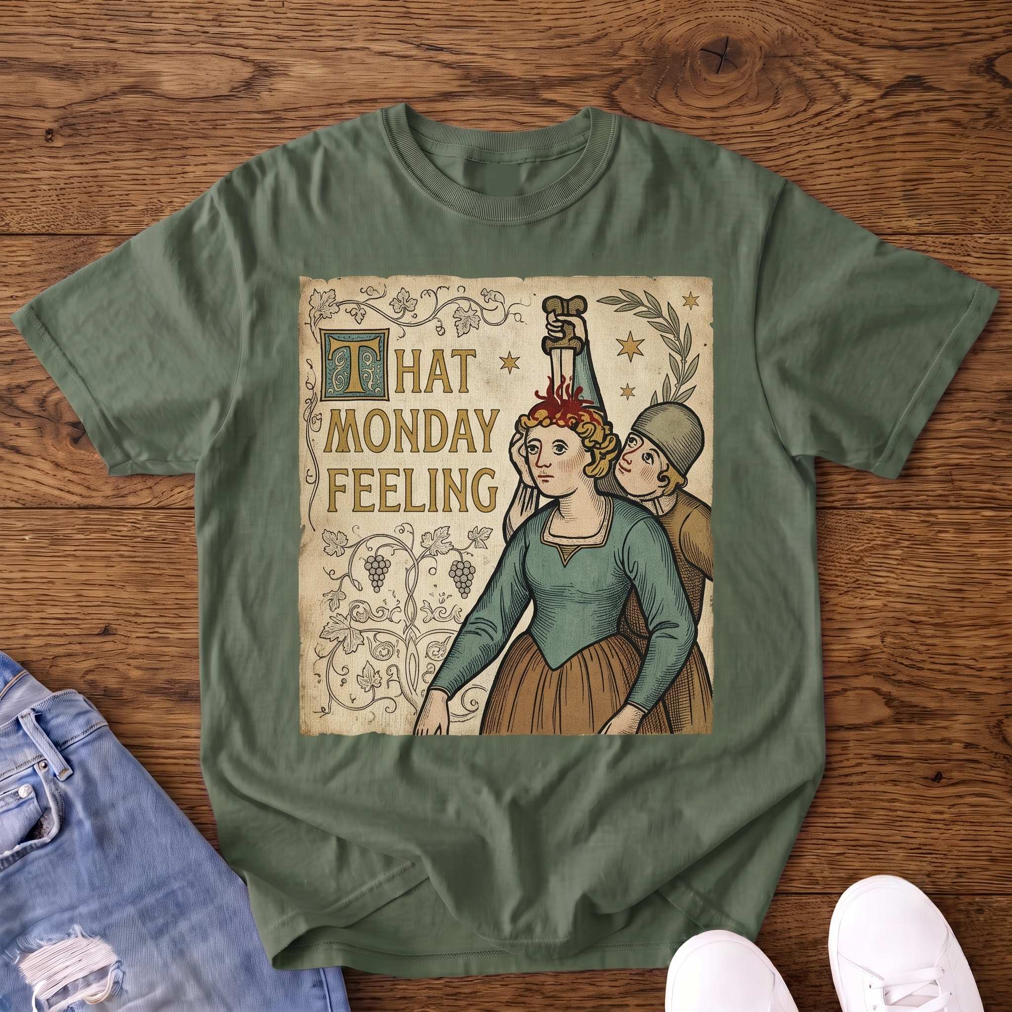 That Monday Feeling Medieval Vintage T-shirt