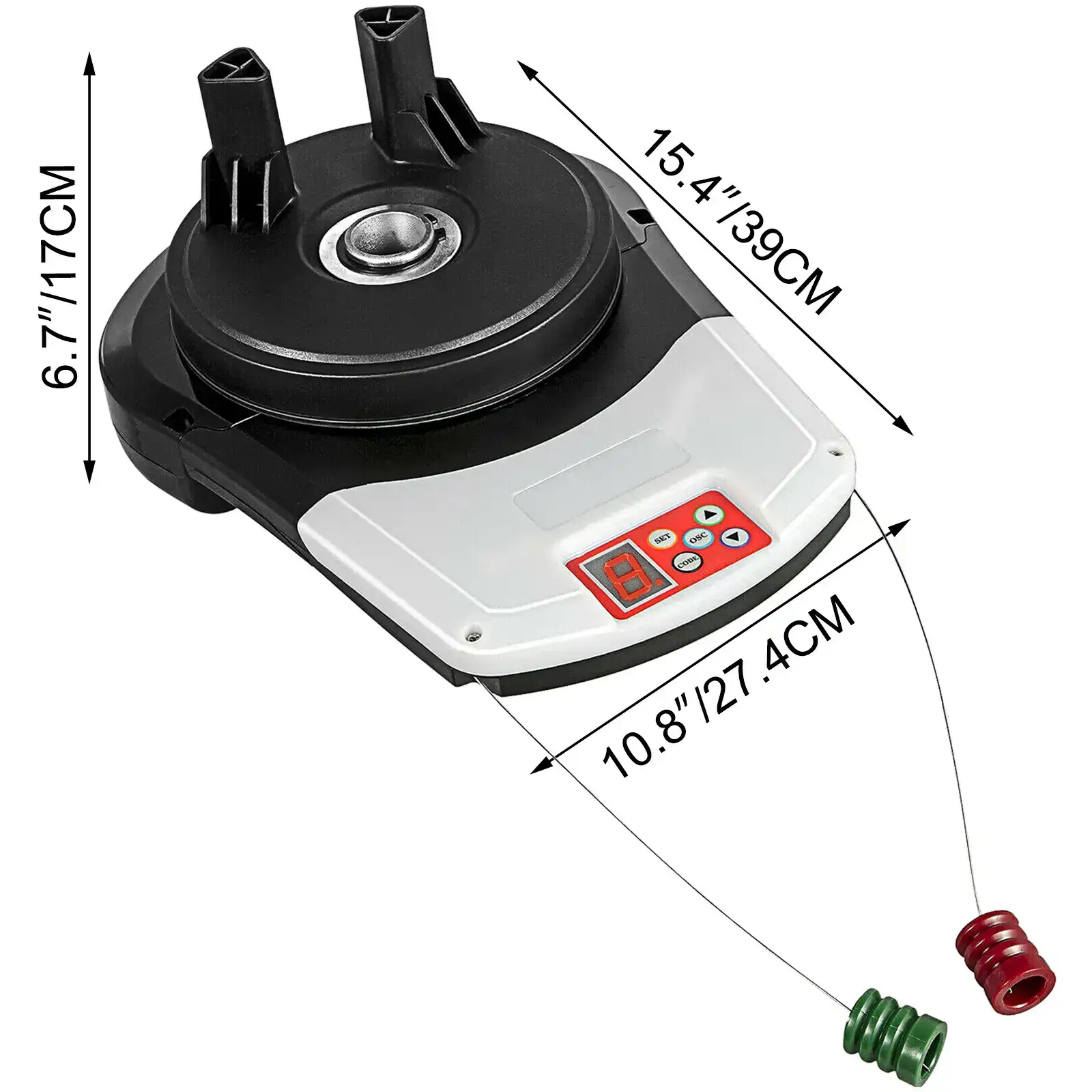 Garage Roller Door Opener,  800 N Lift Force 164 ft Remote Control, 110V Electric Roller Gate Opener, Auto Garage Roller Gate Opener Kit with 2 Remote, Apply for Garage Store