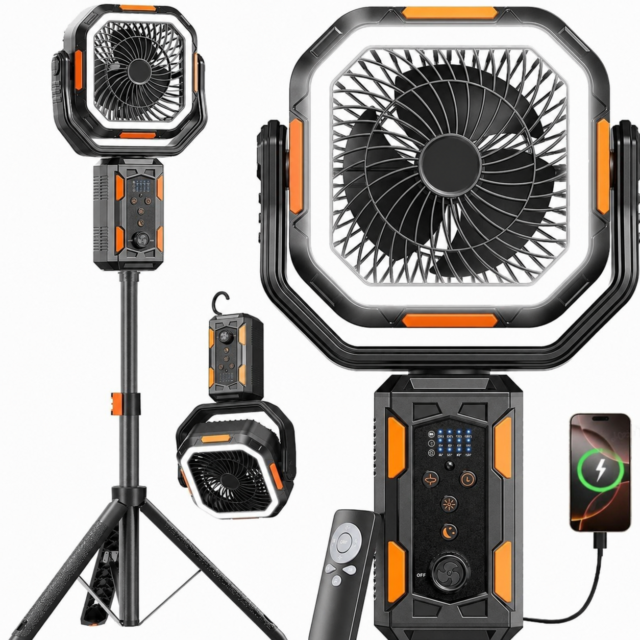 🔥Flash sale-Save Up To 80%🔥 Camping Fan with Detachable Tripod