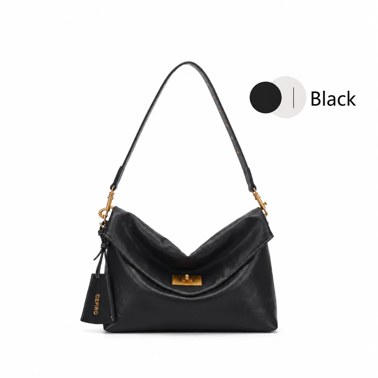 Urban Envelope Bag Large - Stylish Vegan Leather Crossbody Bag