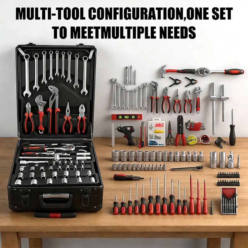 🔥Last Chance Sale🔥Bourvill 899-Piece Tool Set with Wheeled Cabinet