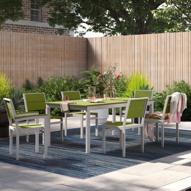 Fiona Rectangular 6 - Person 72'' Long Dining Set