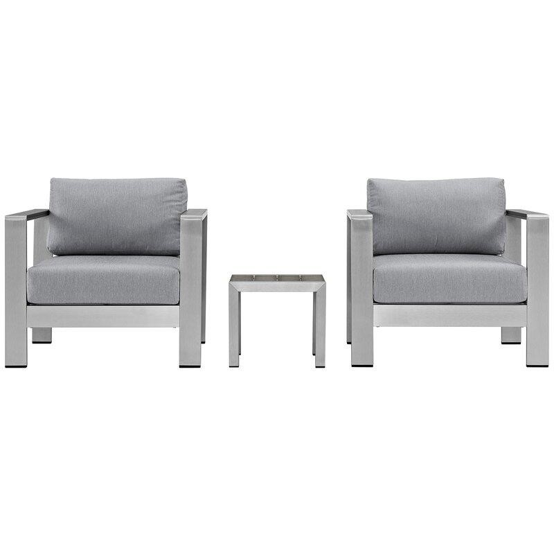 Coline Square Bistro Set with Cushions
