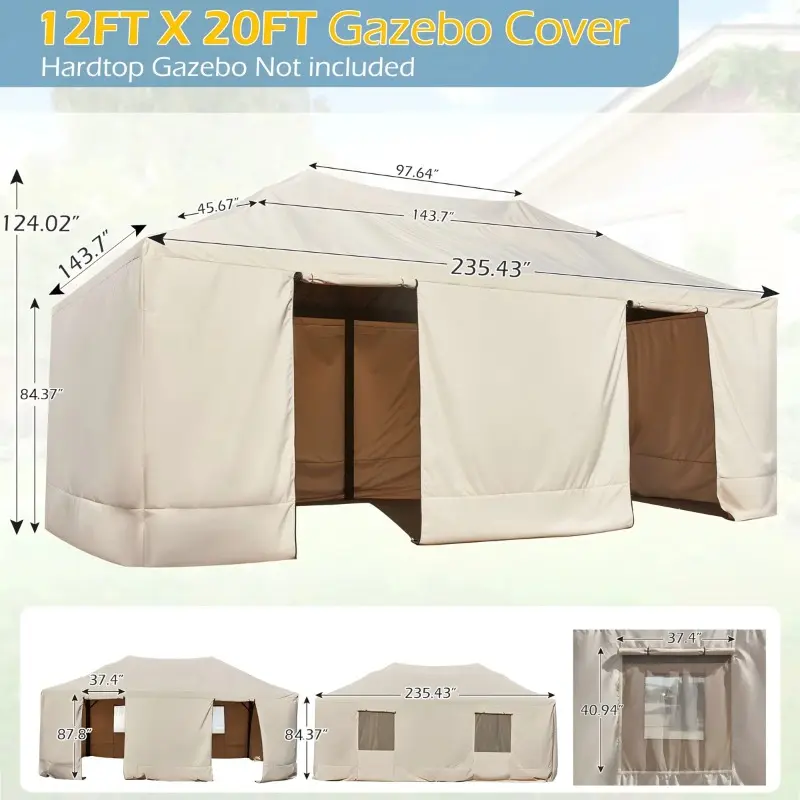 Outdoor Cover for Hardtop Gazebos
