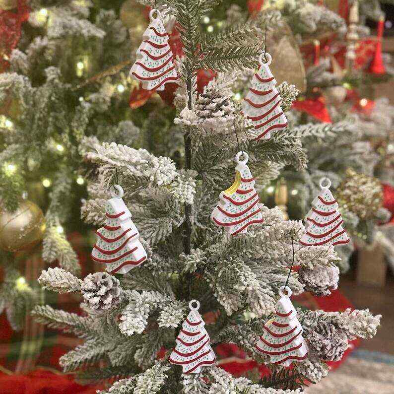 Christmas Tree Cake Ornaments Little Debbie