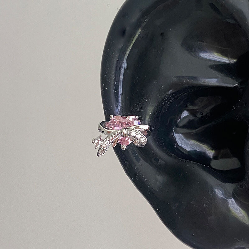 Hellokitty Earrings Rhinestone Cute Titanium earrings