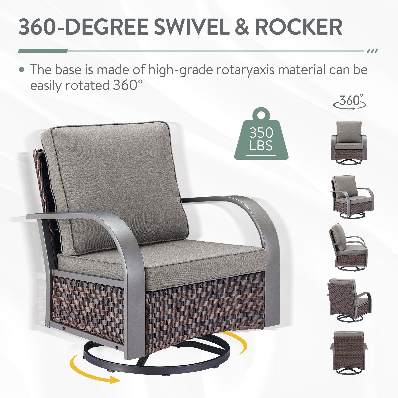Outdoor Patio Chair with Fire Pit Table Set