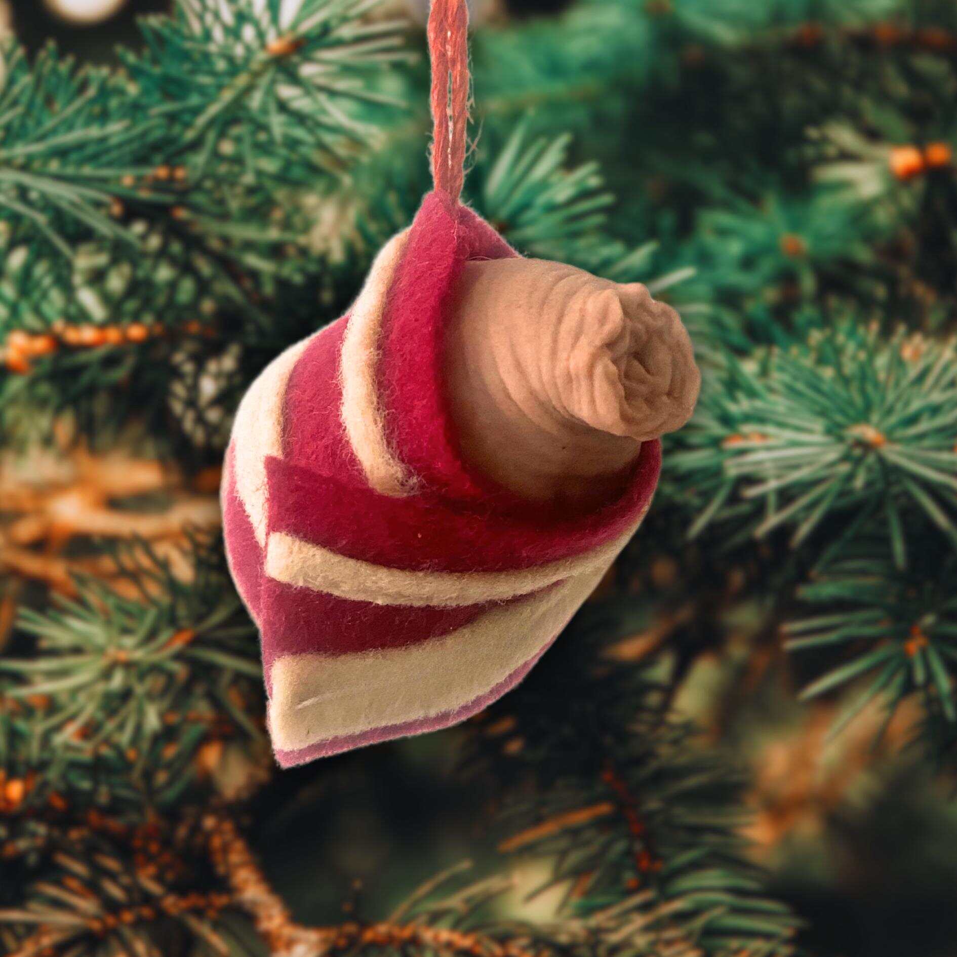 Piggy in a Blanket - Hanging Christmas Decoration