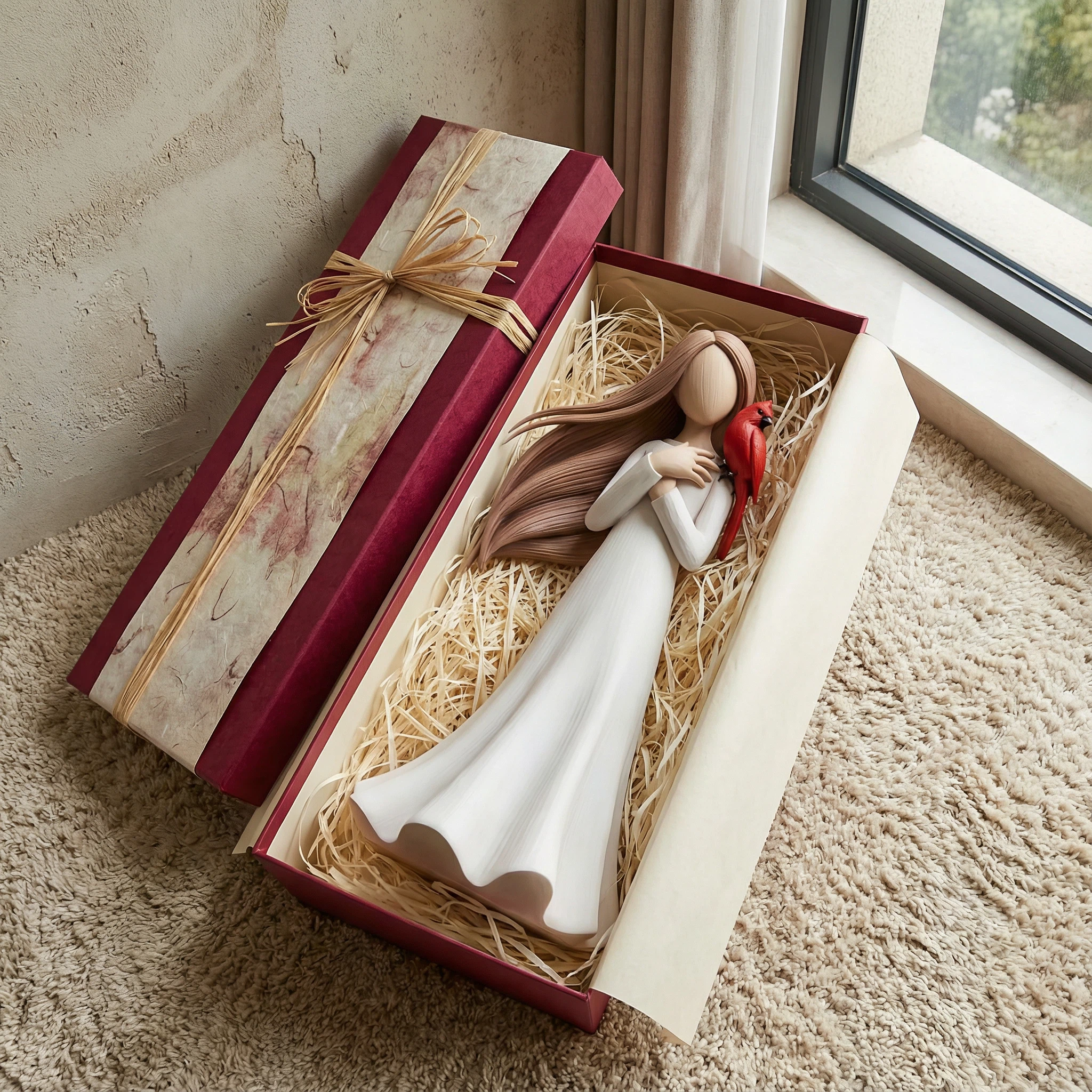 Cardinal Remembrance Love and Serenity Figurine——When a cardinal appears, an angel is near