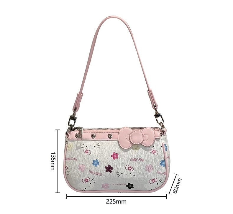 Hellokitty Hobo Bag Small Clutch Totes Handbag Top Handle Purse（gift box packaging）