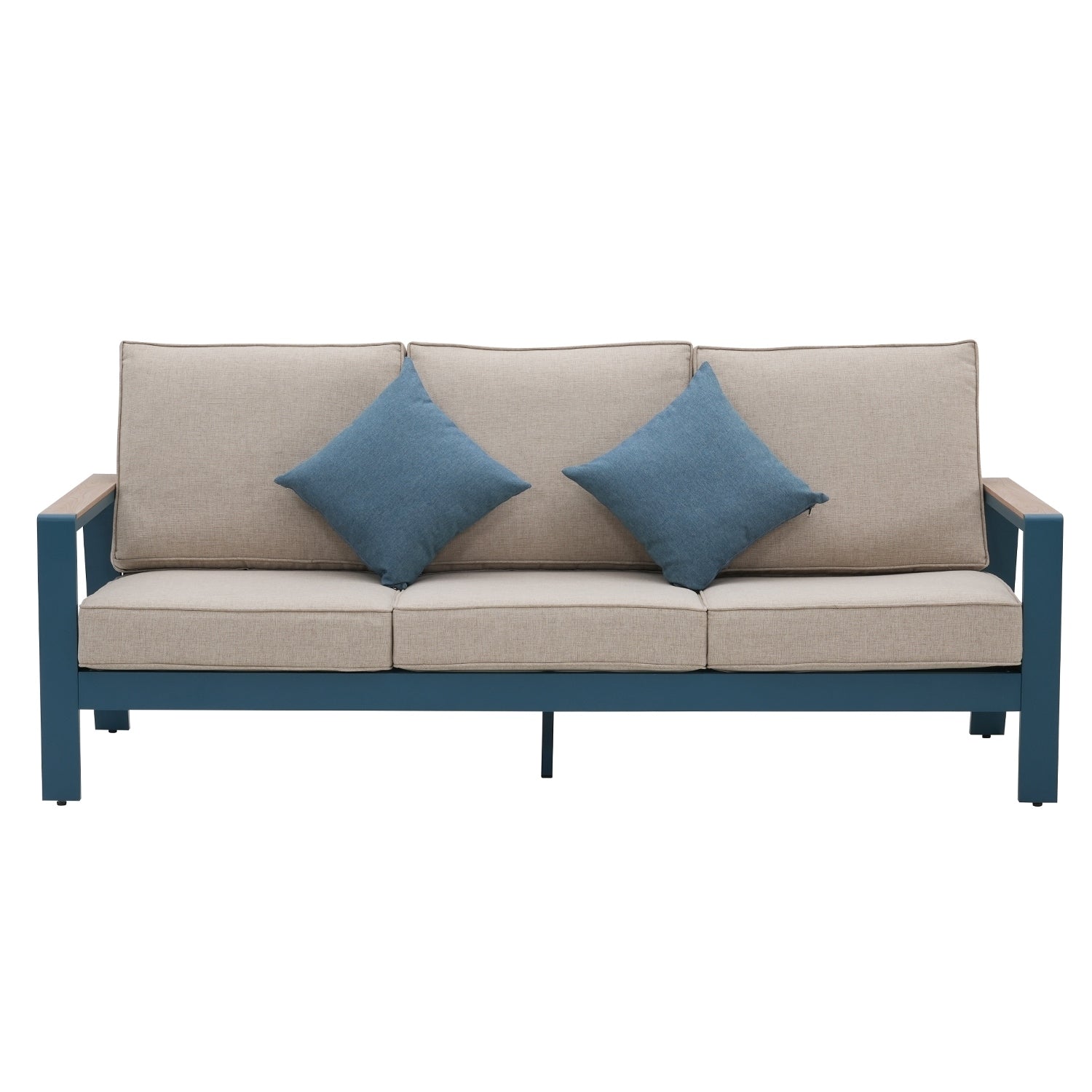Zenova Aluminum Patio Conversation Sets,Outdoor Sofa Sets