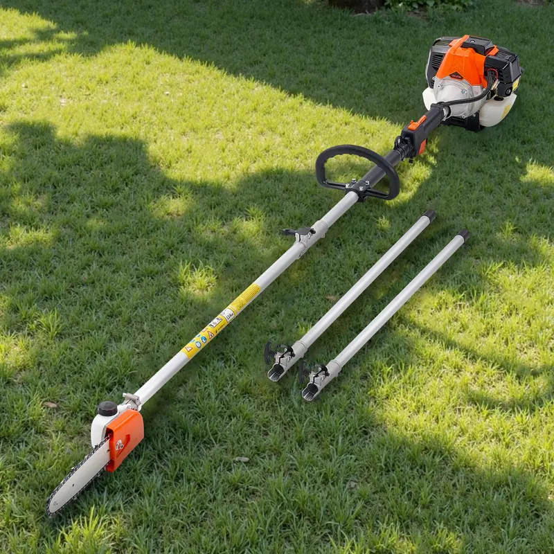 33CC Gas Pole Saw Chainsaw Kit - 8in Bar, 6.7-11.6ft Pole
