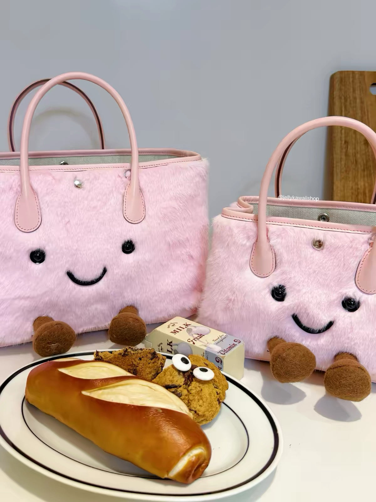 Girly Plush Fluffy Bag Handbags Tote Bag
