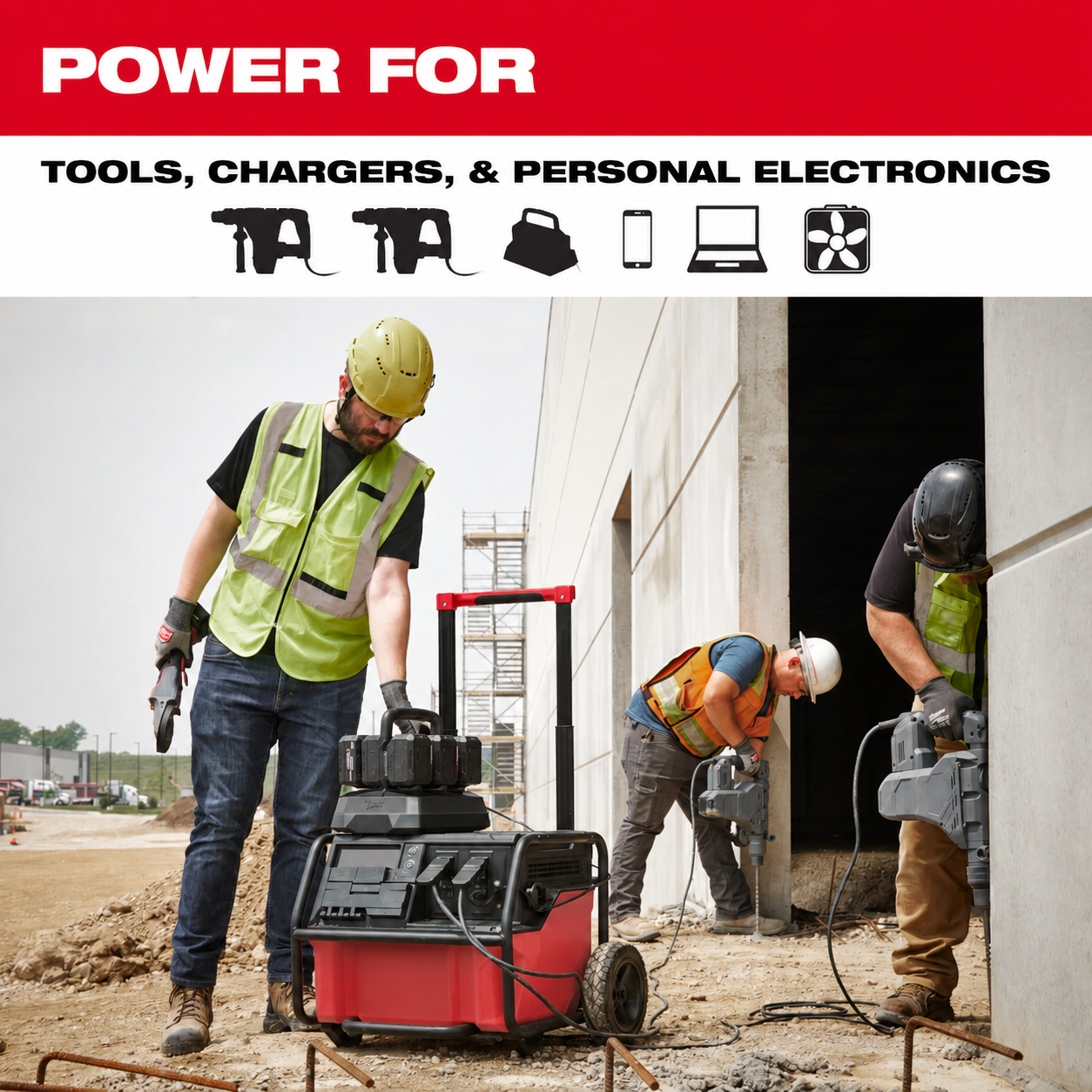 🔥Hot Jobsite Power Deal🔥 3300R ROLL-ON PACKOUT 7200W/3600W 2.5kWh Battery Power Station – Built for Tough Jobs