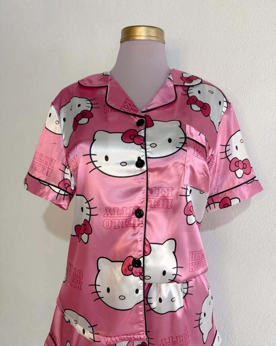 Sanrio Womens Silk Satin Pajama Sets（S-XXXL）
