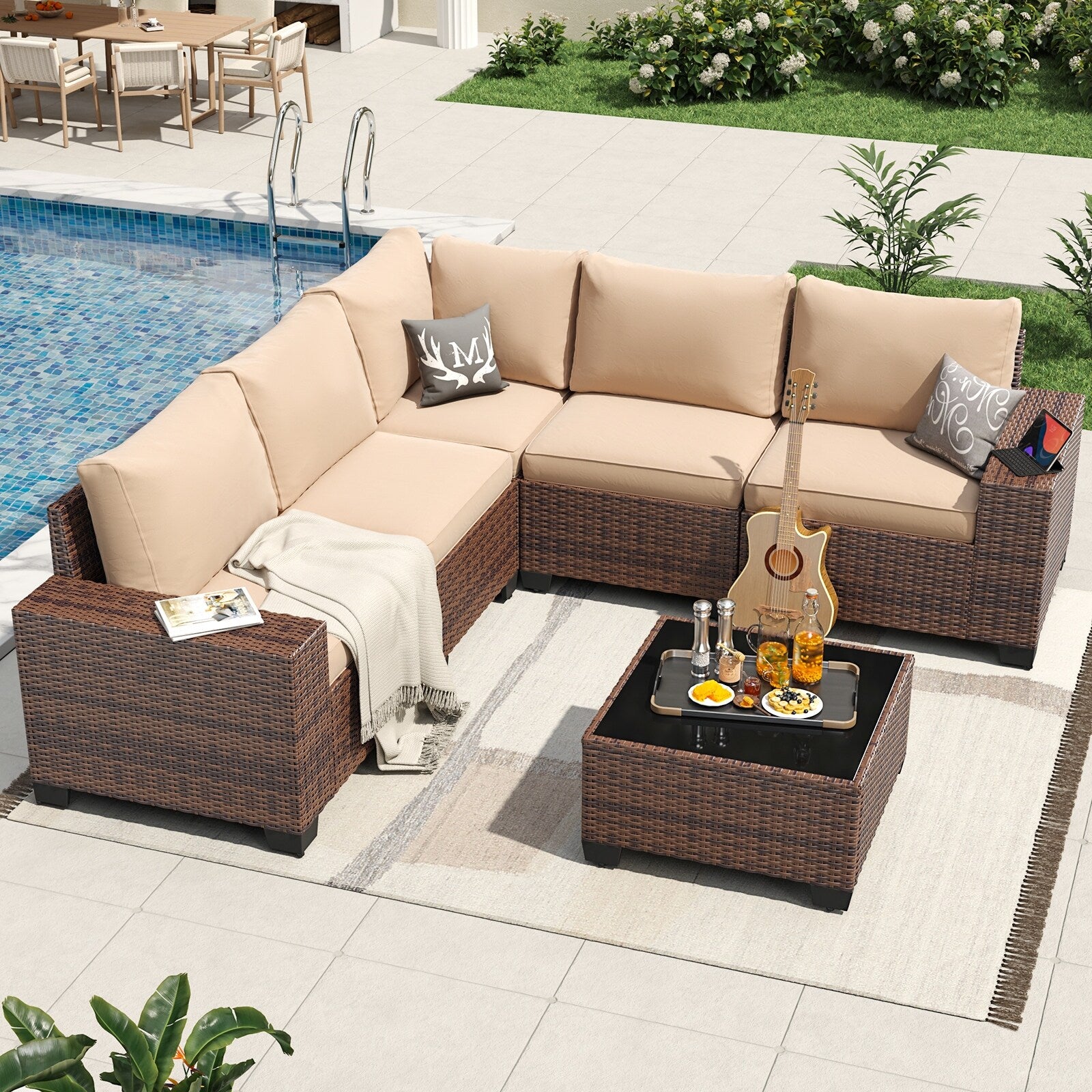 Patio Furniture Set , Outdoor Sectional Sofa Set