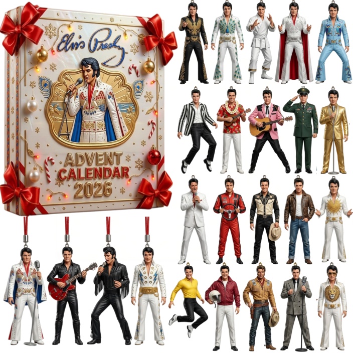 Collectible Vintage Rock 'n' Roll Style Advent Calendar 2026