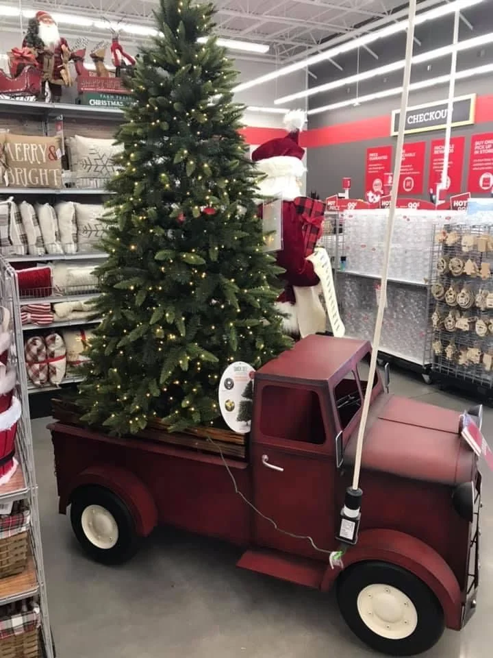 Large Iron Christmas Farmhouse Truck