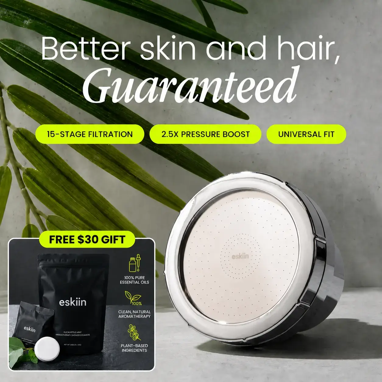 Filtered Showerhead - Healthier Shower Experience