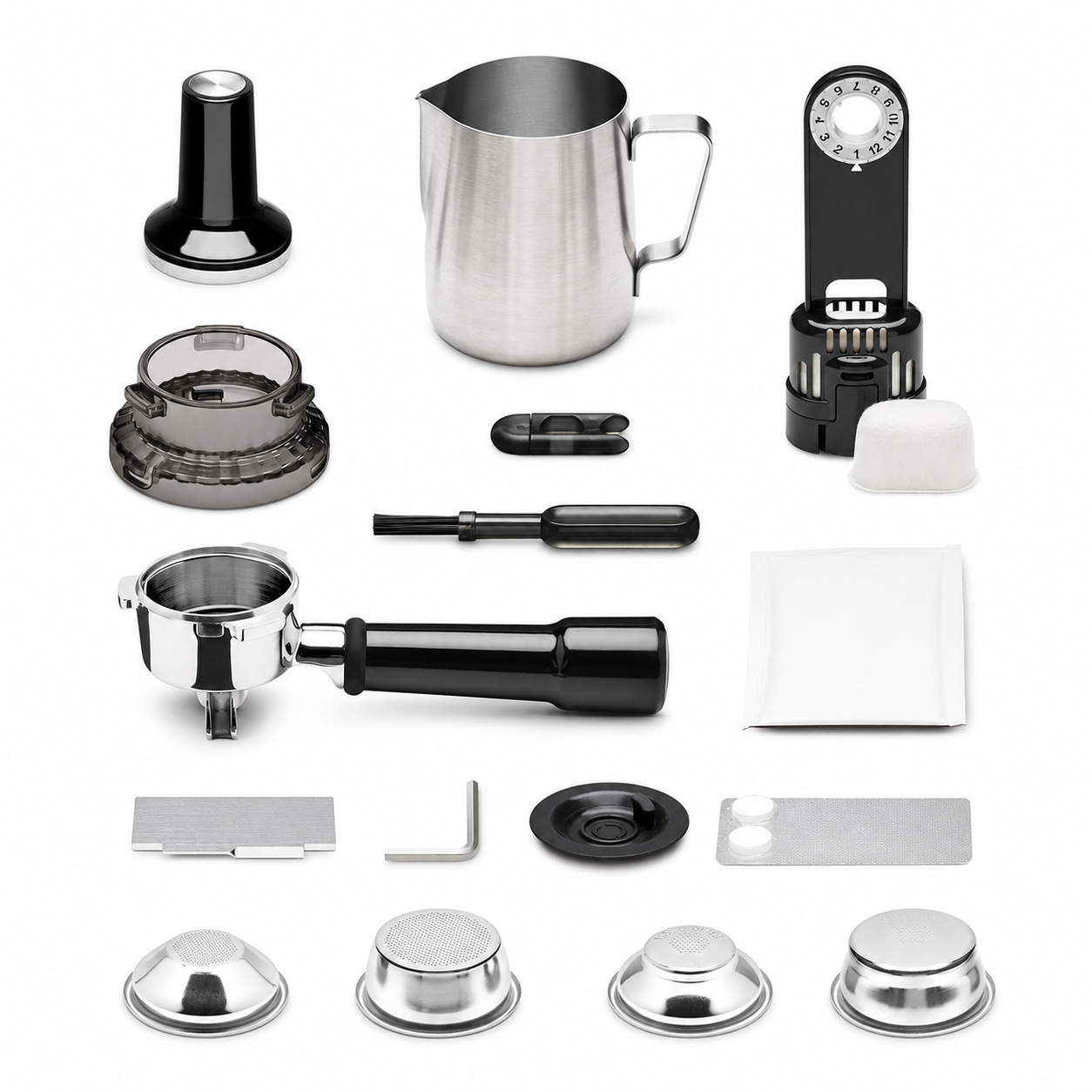 🔥 Semi-Automatic Espresso Machine with Built-In Grinder & Milk Frother