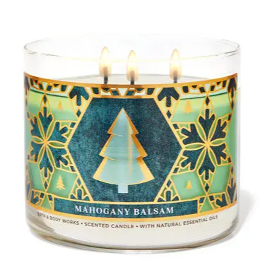 MAHOGANY BALSAM3-Wick Candle