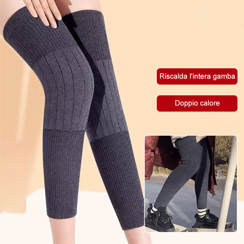 Comfortable and thermally elastic long knee pads