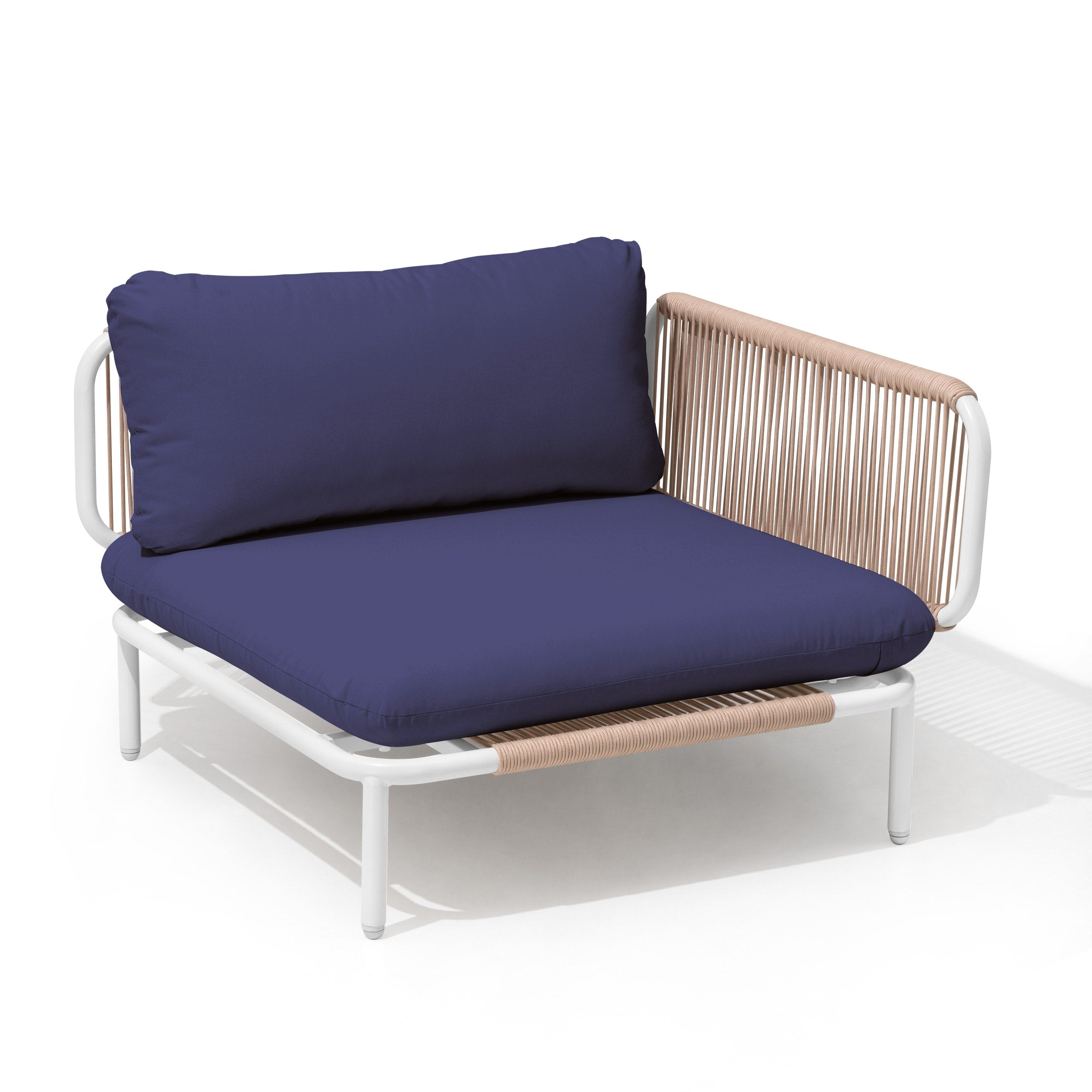 Outdoor Cushioned Sectional Sofa Chat Set Patio Furniture Conversation Set, Free Combination