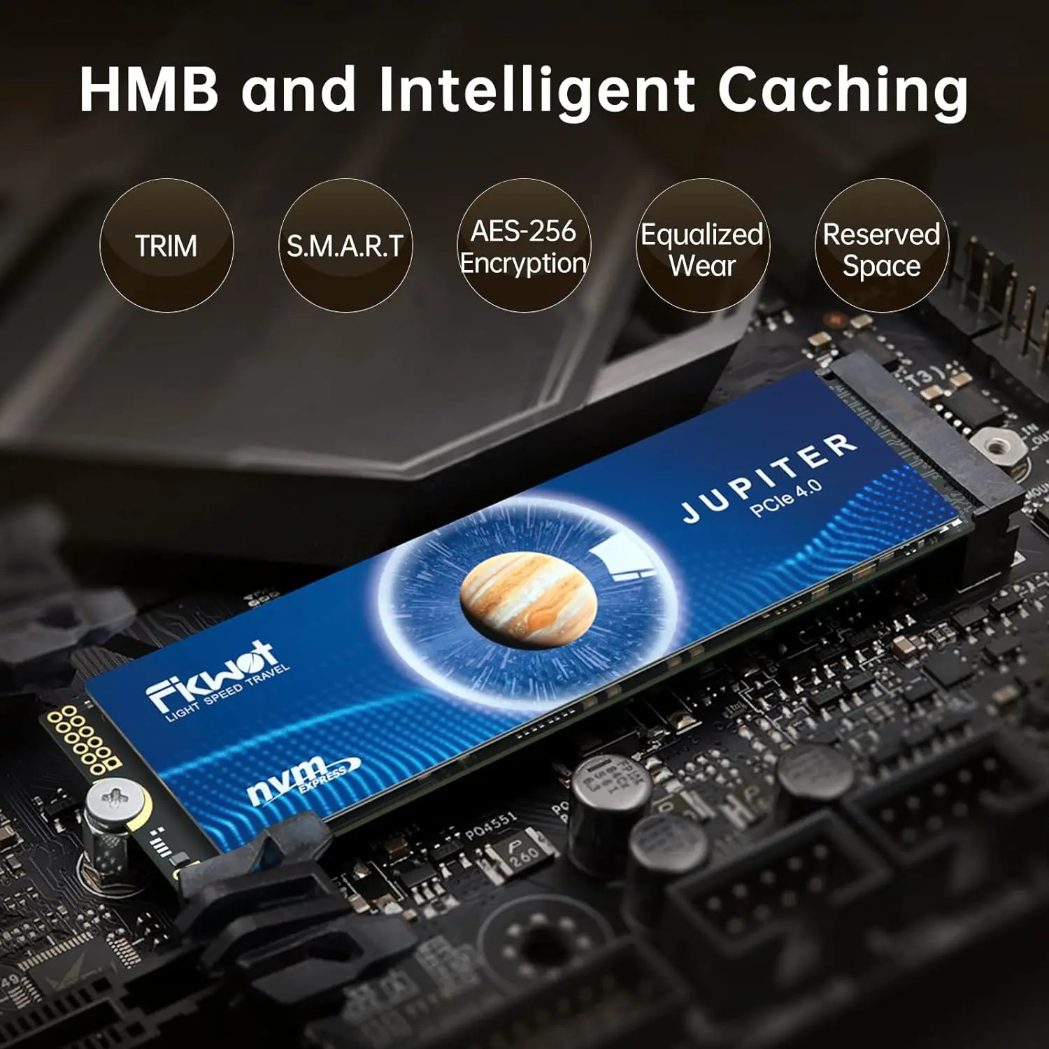 FX991/FX910 Internal Gaming SSD M.2 2280 PCIe Gen 4x4 NVMe - Up to 7300MB/s, 500GB-4TB