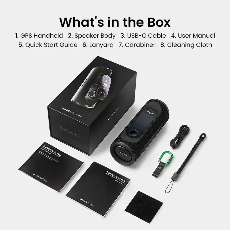 Golf GPS Rangefinder Speaker with Touchscreen