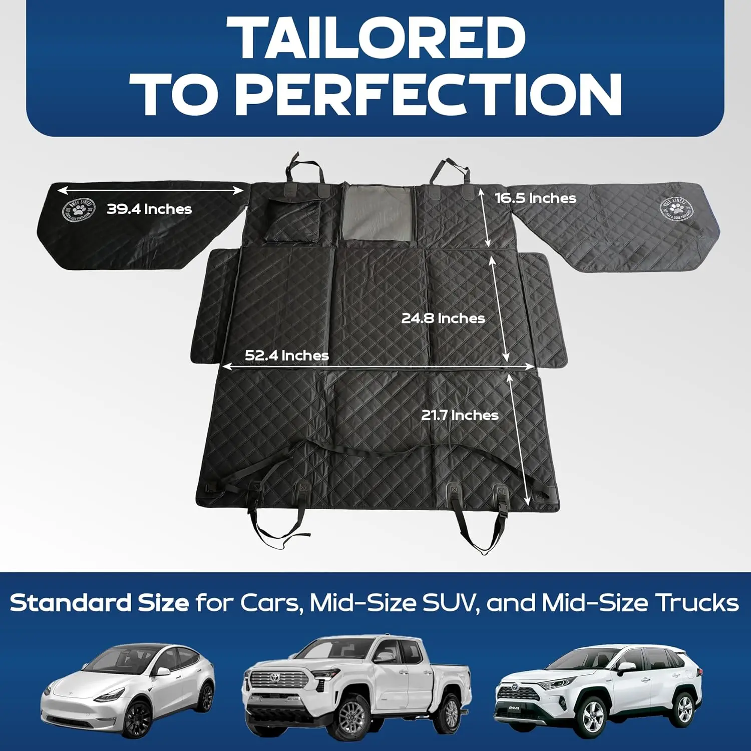 Hard Bottom Backseat Extender for Dogs