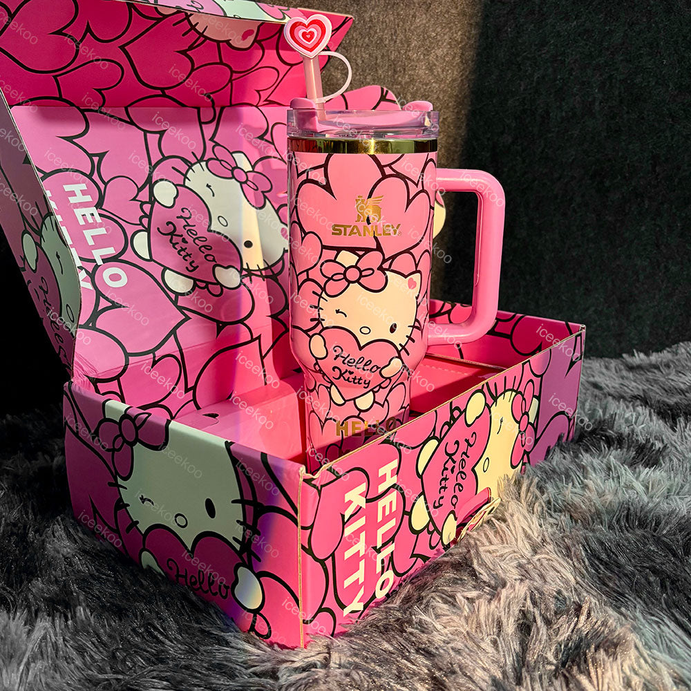40oz Pink Kitty Tumbler 🚢Free Shipping🚢