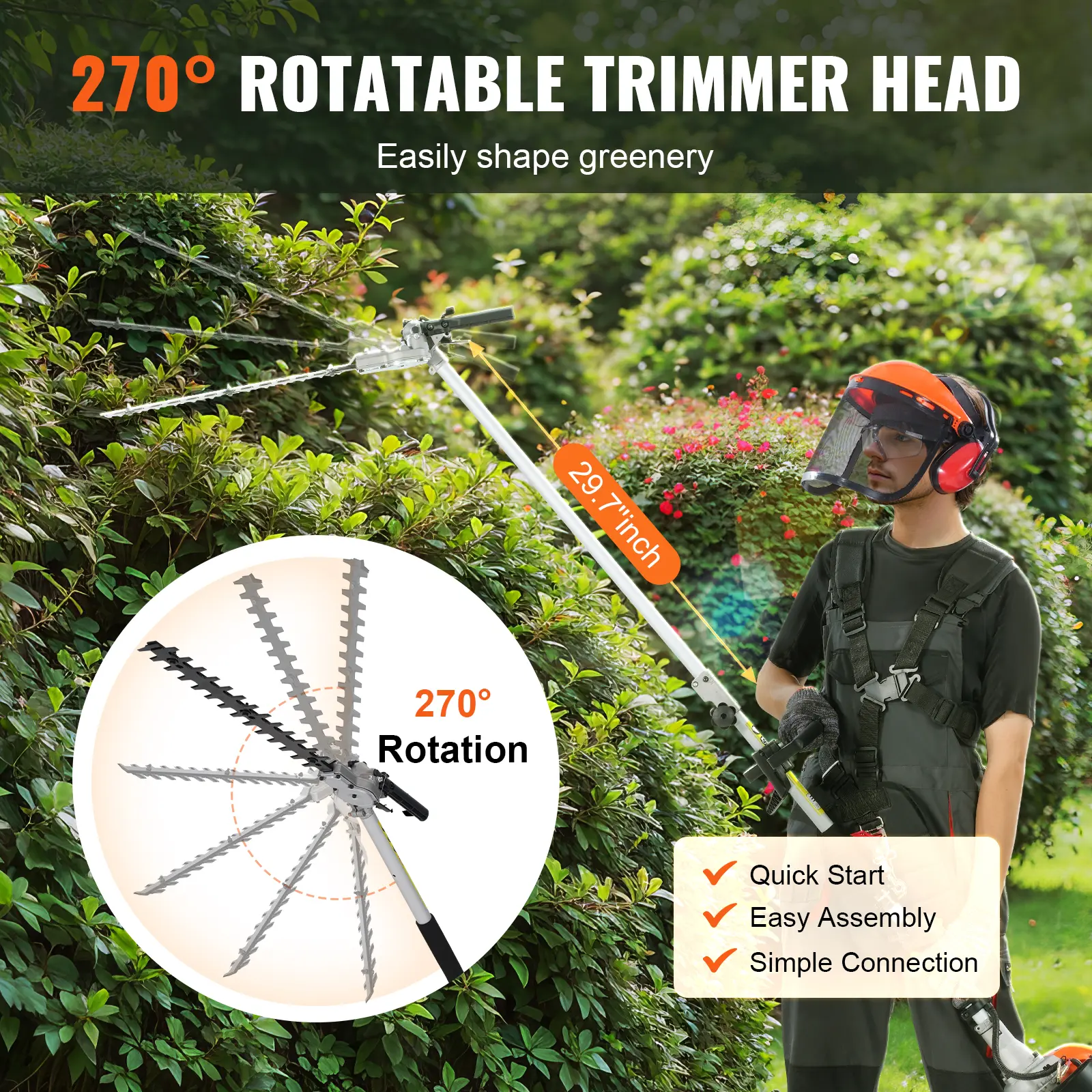 VEVOR 52CC 6-in-1 Gas T Tools