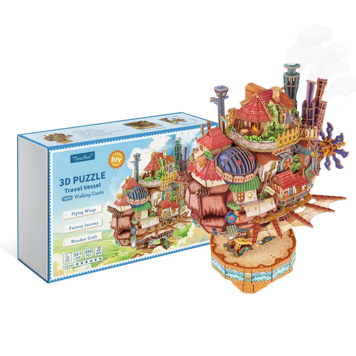 Walking Castle 3D Puzzle Mechanical Kit, Expert 13+