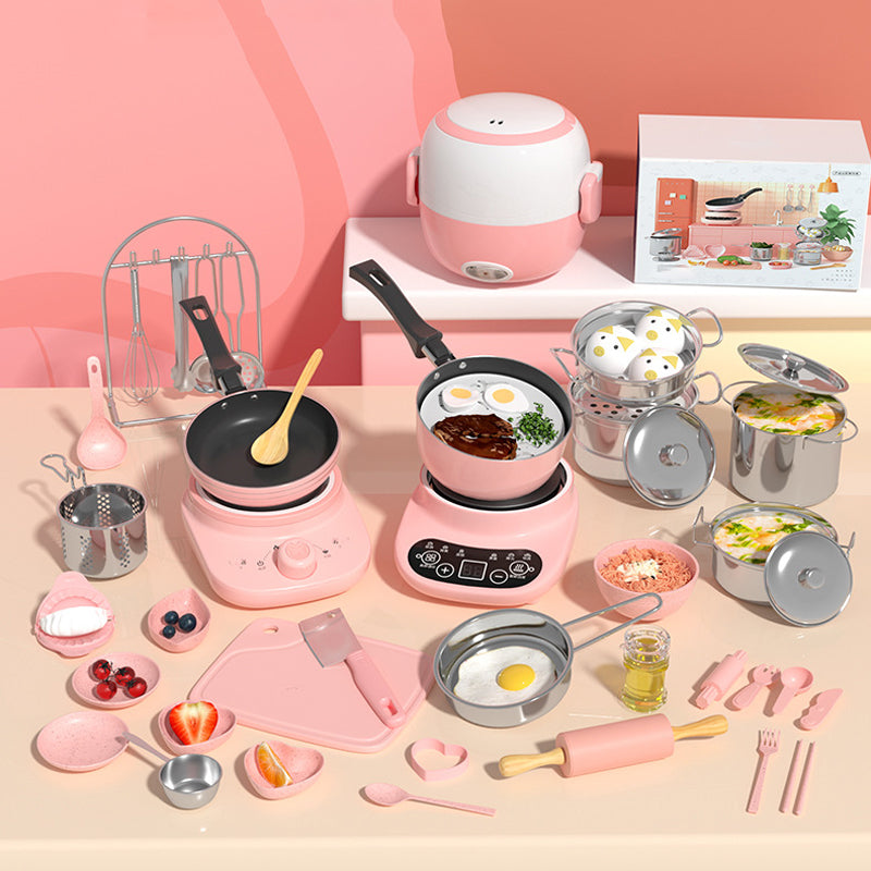 💖💖💖Children's Real Cooking Mini Kitchen Toys - 22 PCS Set