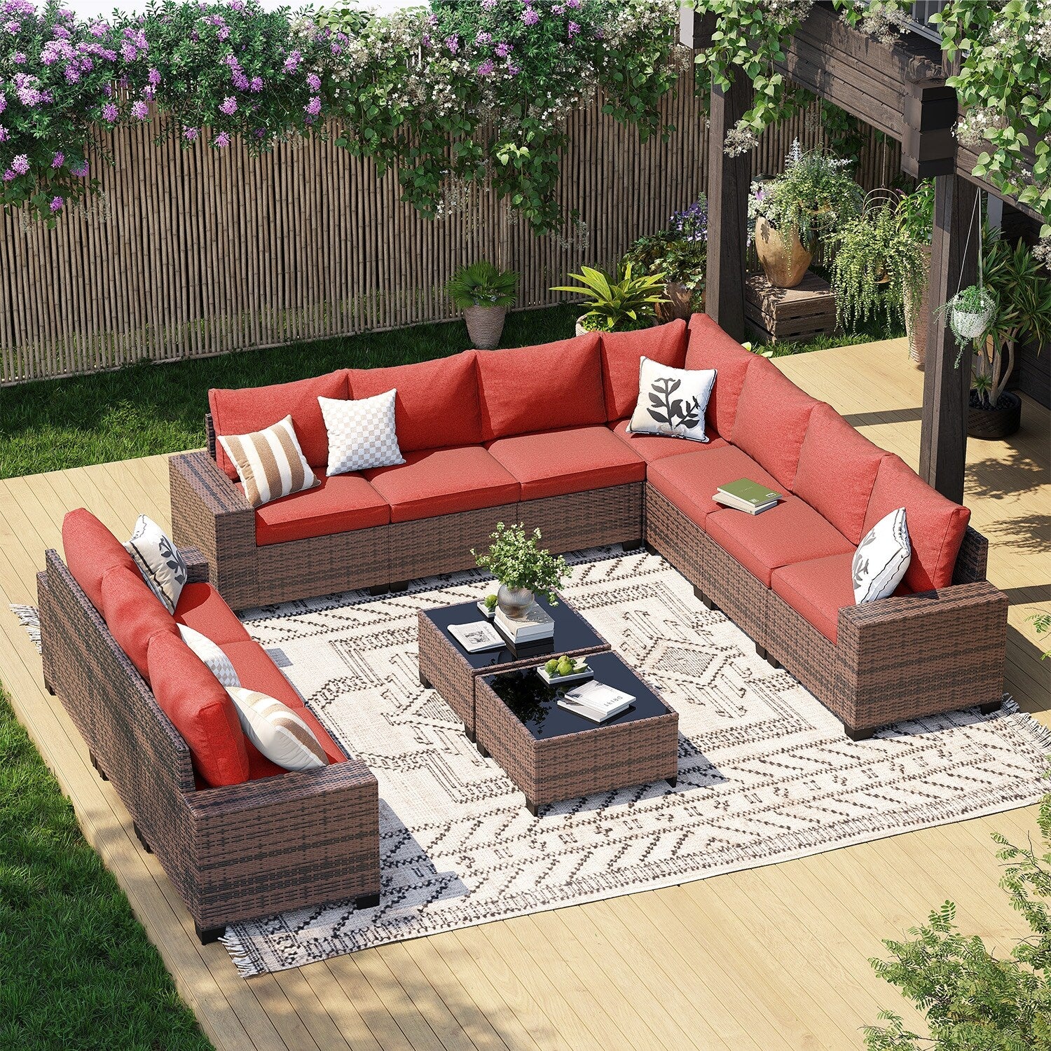 Patio Furniture Set , Outdoor Sectional Sofa Set