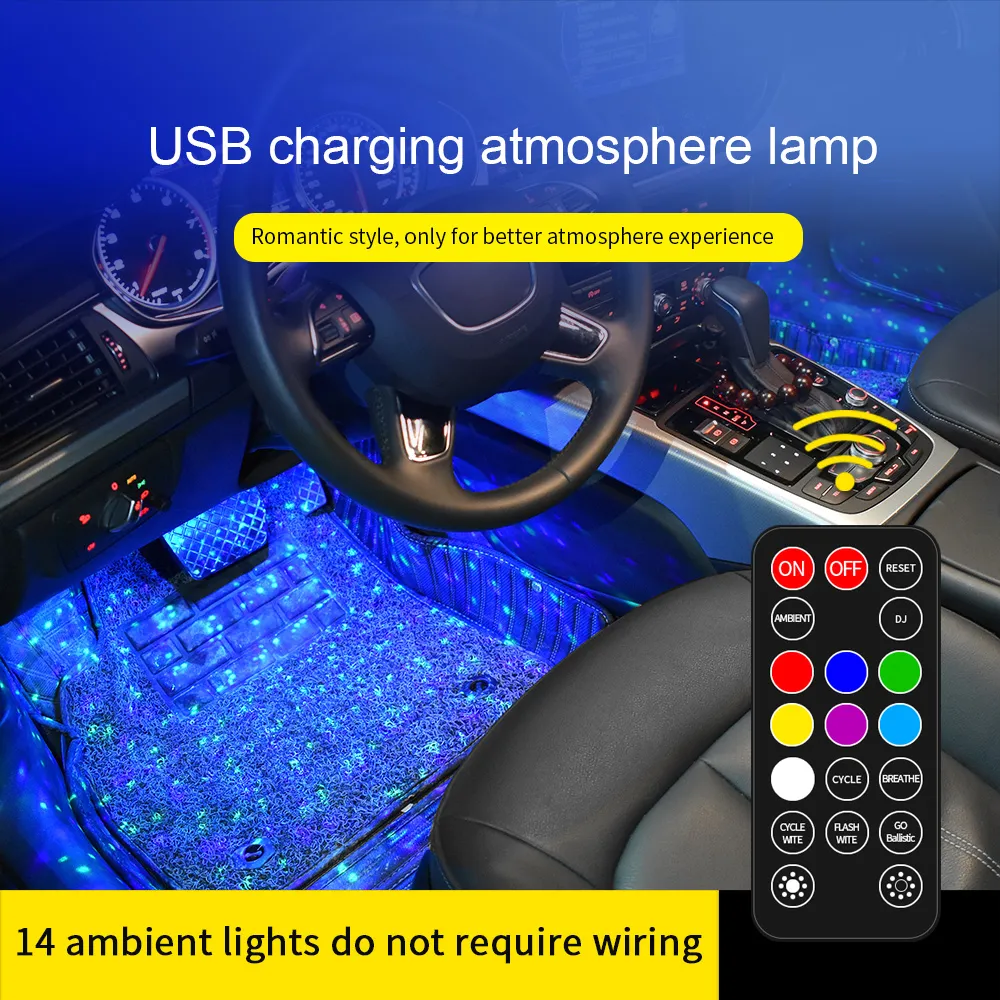 Interior Ambient Light Bars for Cars, 2-Pack