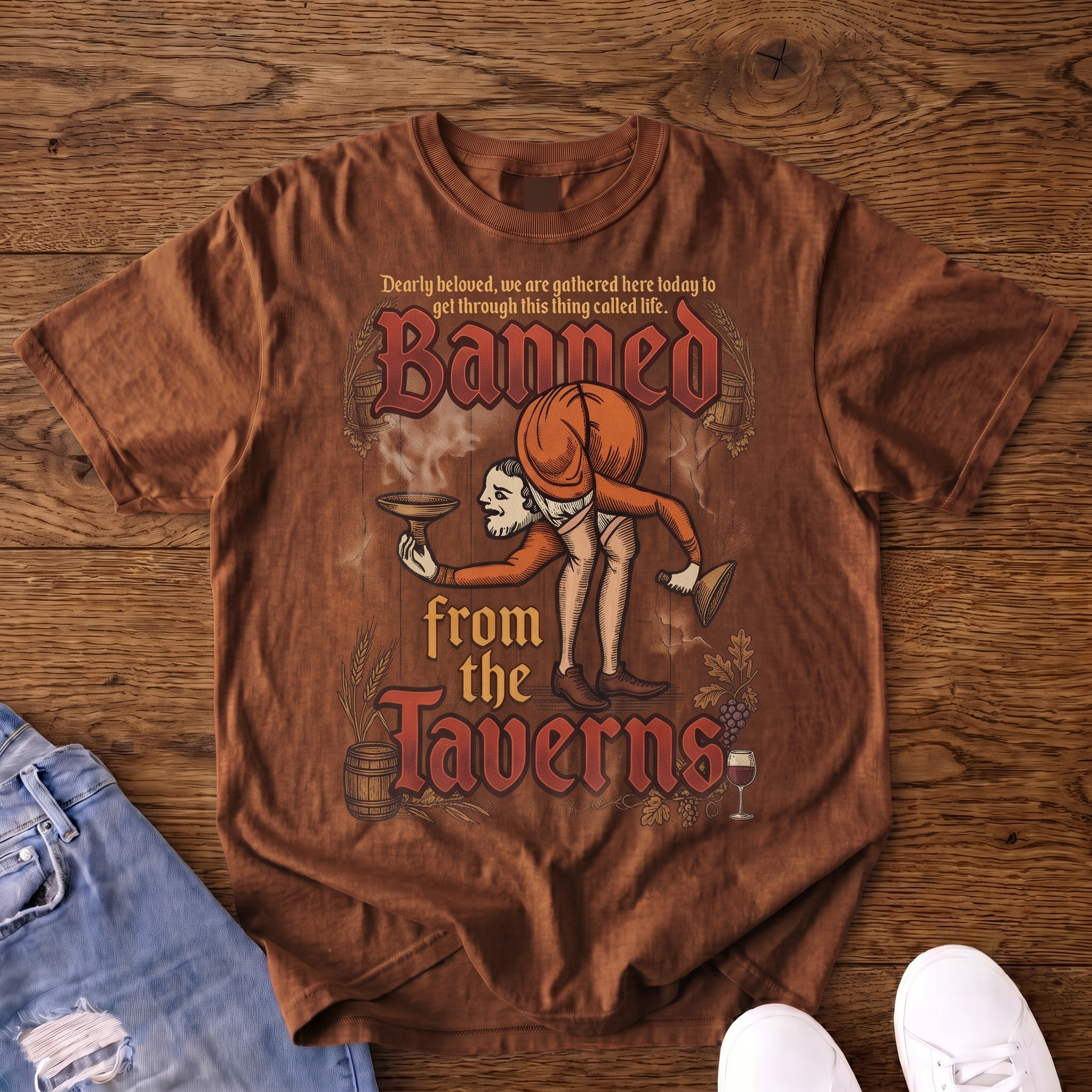 Banned from the Taverns Graphic Vintage T-shirt