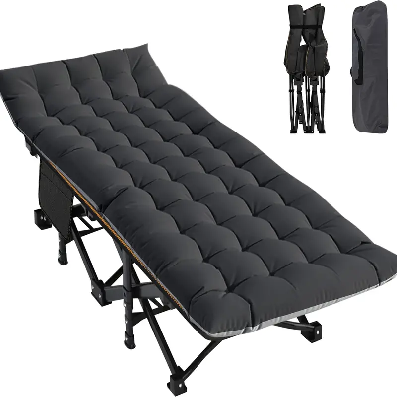 Folding Camping Cot with Mattress