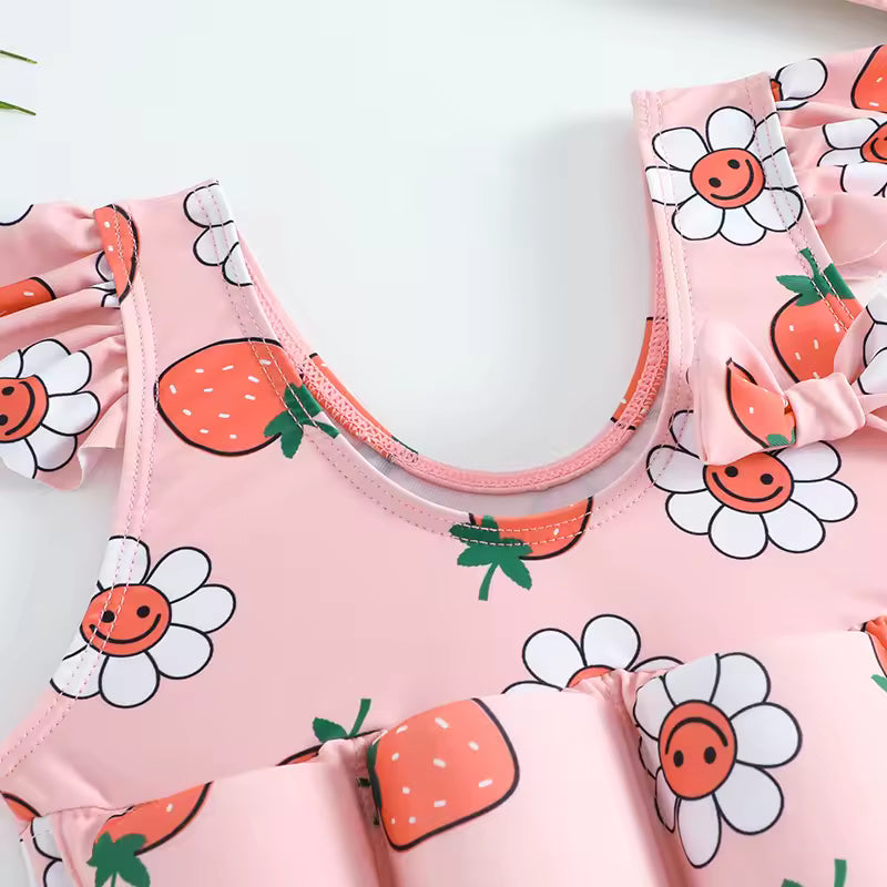 Kids Swimming Training Suit with Foam Support & Swim Cap 🏊‍♂️✨