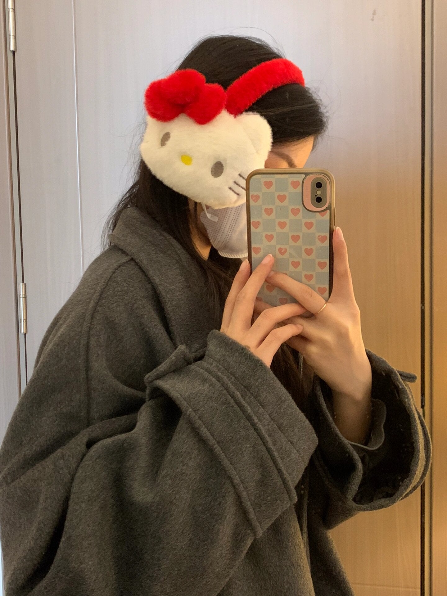 KT Foldable Ear Muffs Cold Weather Fluffy Earmuffs Winter Warm Headband
